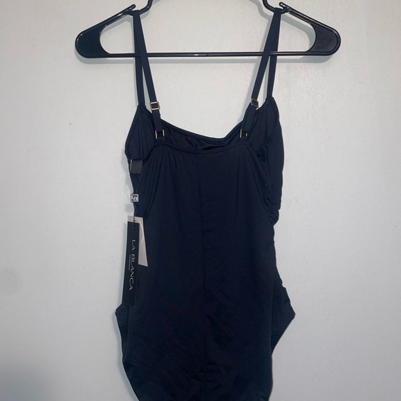 La Blanca Island Goddess Rouched Body Lingerie Mio One Piece Swimsuit 6 - Picture 9 of 10